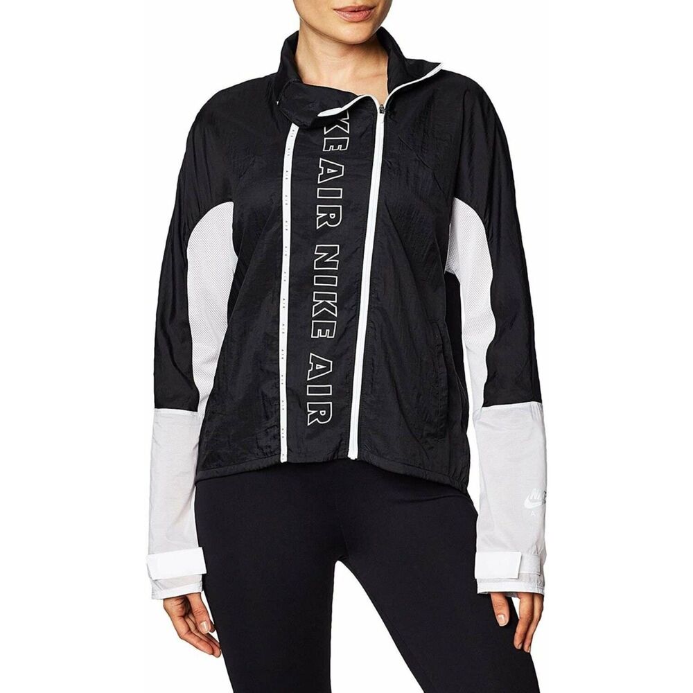 Nike Air Jacket Women's Cj1874-010 Black White Lightweight NWT Size XL Running